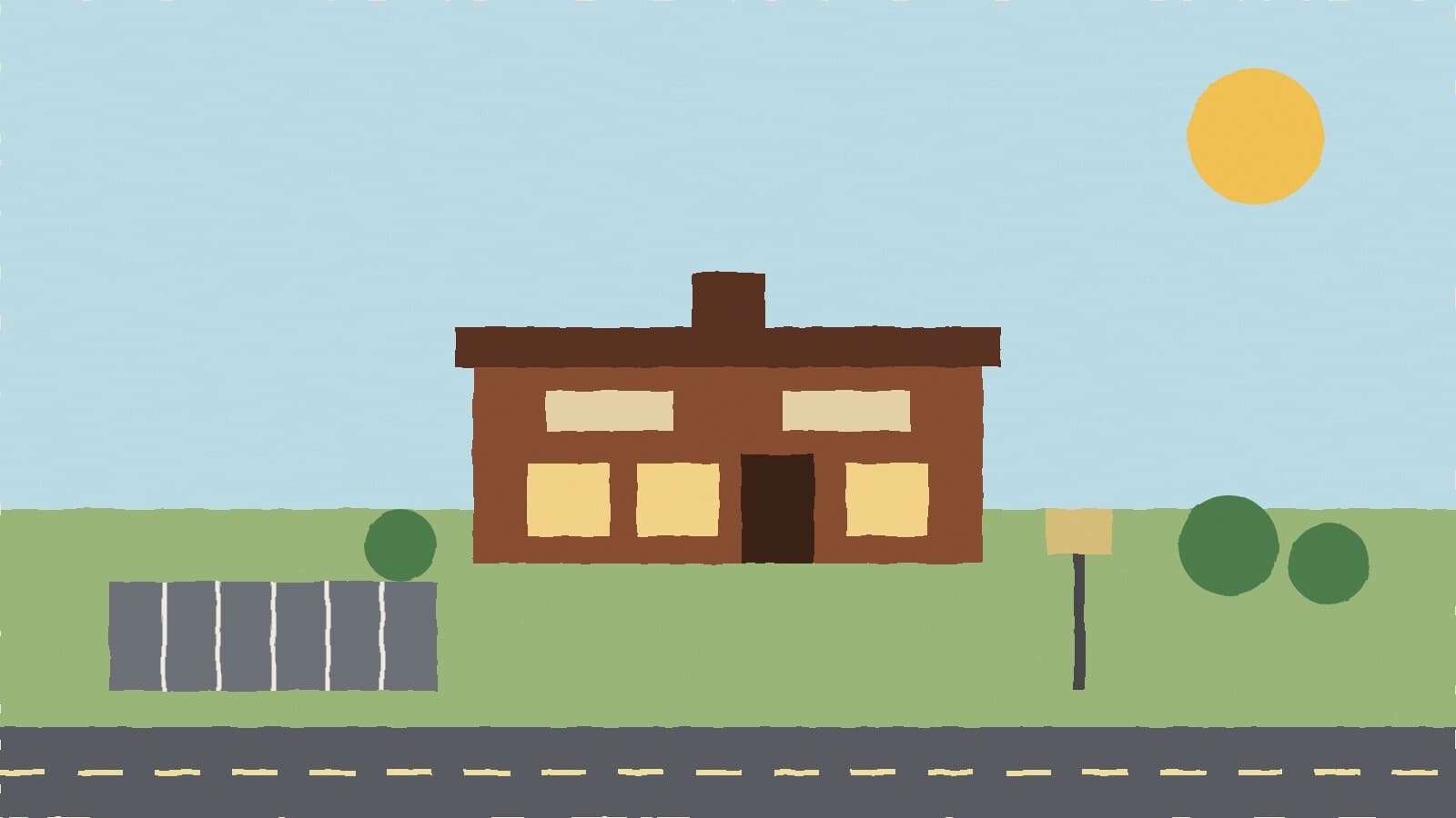 New restaurant beside a highway - illustration, Jake Team LLC